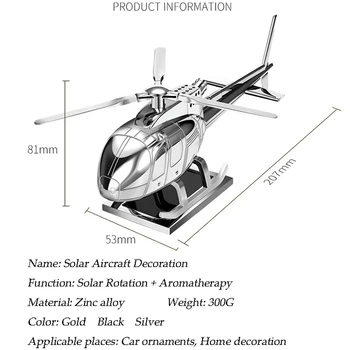 Kūrybos Automobilio Salono Sraigtasparnis Ornamentu Aromaterapinis Oro Naujesnis Saulės Energija Varomas Maneuv Lėktuvo Žaislas Apdaila, Automobilių Reikmenys