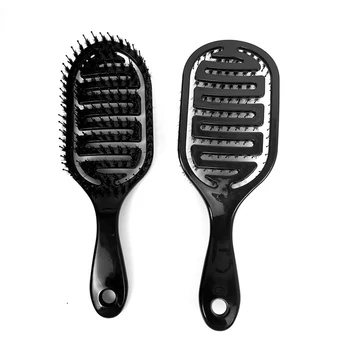 Pro Salonas, Plaukų Priežiūros, Formavimo Įrankis Šerių Lenktas Hairbrush Galvos Masažas Šukos už Salonas Šukuosenų Formavimo Priemonės