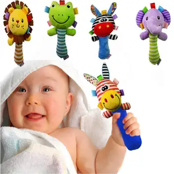 Žaislai 0-12 Mėnesių Pliušinis Gyvūnų, žaislų, Animacinių filmų Kūdikio Pliušinis Barškutis Mobiliojo Bell Žaislų Kūdikiams, Vaikiška Anksti Švietimo Žaislai speelgo