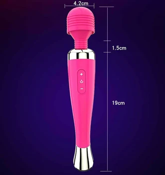 Mutis-speed Magic USB Įkrovimo Lazdelė AV Vibratorius, Sekso Žaislai, skirtas Moters Klitorio Stimuliatorius G Spot vibruojantis Dildo Suaugusiems Žaidimas