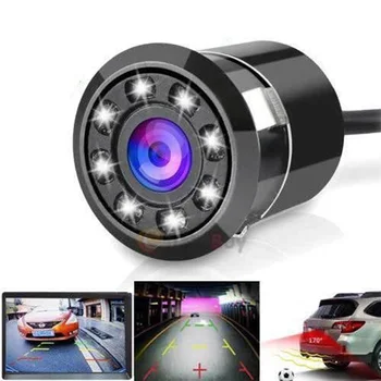 Naujas 8 LED Naktinio Matymo Vandeniui Atbulinės eigos Kamera Platus Laipsnis Naujų Automobilių Galinio vaizdo Kamera Universalios Atsarginės Grįžtamieji Parkavimo Kamera