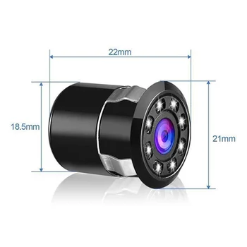 Naujas 8 LED Naktinio Matymo Vandeniui Atbulinės eigos Kamera Platus Laipsnis Naujų Automobilių Galinio vaizdo Kamera Universalios Atsarginės Grįžtamieji Parkavimo Kamera