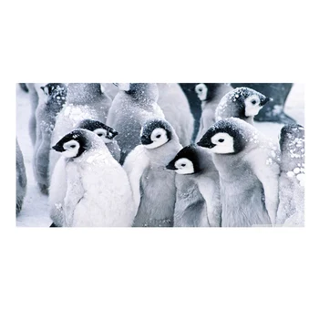 Mielas Kūdikis Pingvinas Mikropluošto Vonios Rankšluosčiais Mielas Grupės Ledo Penguin Paplūdimio Sporto, Plaukimo Rankšluosčiai Gyvūnų Dušas, Rankšluosčiai Quick Dry