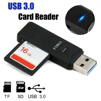 Mini USB 3.0 Micro Secure Digital TF Atminties Kortelės Skaitytuvo Adapteris Nešiojamas KOMPIUTERIS