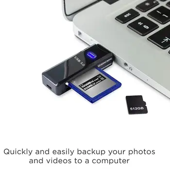 Mini USB 3.0 Micro Secure Digital TF Atminties Kortelės Skaitytuvo Adapteris Nešiojamas KOMPIUTERIS