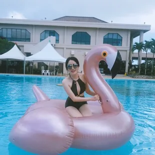 150CM 60 Colių Milžinišką Pripučiamą Flamingo Baseinas Plaukti Rose Gold Važiuoti-Dėl Plaukimo Žiedas Suaugusiems, Vaikams, Vandens Atostogų Žaislai Piscina