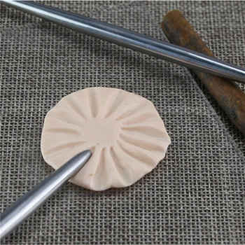 Keramikos Modeliavimo Stick Akupresūra Tekstūros Creasing Įdubimas Aštrių Keramikos Molio Priemonė, Drožyba, Molio, Nerūdijančio Plieno Įrankis