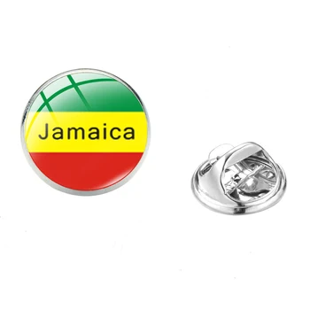 SONGDA Hip-Hop, Bob Marley Atvartas Smeigtukai Jamaika Dainininkas Reggae Rastafari Meno Modelio Stiklo Cabochon Nerūdijančio Plieno Kaištis Vyrų Papuošalai