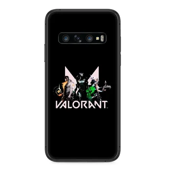 Šaudymo žaidimas Valorant Telefono dėklas Samsung Galaxy S 10 20 3 4 5 6 7 8 9 Plus E Lite Uitra juoda premjero tapybos hoesjes