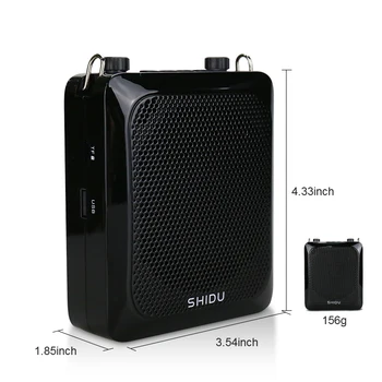 SHIDU Portable Bluetooth Speaker AUX Garso Bullhorn Belaidžio ryšio Balso Stiprintuvą, Mokytojas su Mikrofonu TF USB Flash Įrašymas