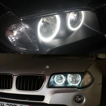 6000K SMD LED angel eyes BMW E46 Compact E83 X3 Automobilių Angel Eyes LED Automobilių Angel Eyes priekinis žibintas DRL Dienos Žibintus žiedai