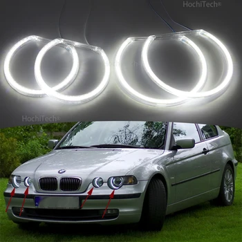 6000K SMD LED angel eyes BMW E46 Compact E83 X3 Automobilių Angel Eyes LED Automobilių Angel Eyes priekinis žibintas DRL Dienos Žibintus žiedai