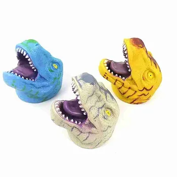 Minkštos Gumos, Vinilo Gyvūnų Galvos Lėlių Vertus Žaislas Vaikui Pirštinės Modelis Dovana Dinozaurų Vertus Galvos Dinozaurų Vaiko Žaislas Vaikams, Lėlės, Žaislai