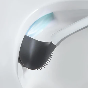 TPR silikoninis šepetėlis galvos tualeto šepetys nr. mirusiųjų kampe plauti tualeto šepetys namų sienos montuojamas kūrybos vonios valymas