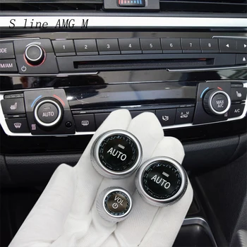 Automobilio Stilius Crystal Oro Kondicionavimo sistema Mygtukai perjungti Apima Lipdukai Apdaila BMW 1 2 3 4 Serijos f20 f21 f22 f23 F30 F34 F31 F32