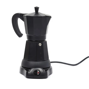 Nešiojamas Espresso Kavos virimo aparatas Moka Puodą su Elektrinė Viryklė Filtras Sietelis Kavos Alaus Virdulys 300Ml (Es Kištukas)