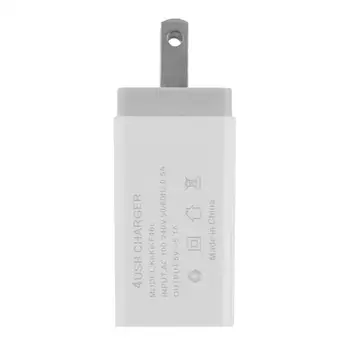 4 USB Prievadą, 5V Sąsajos Mobiliojo Telefono Įkrovimo Kištukas Adapteris Greito Įkrovimo Multi-funkcija Įkroviklio Xiaomi 
