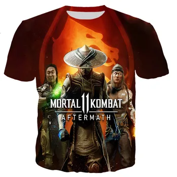 Anime Žaidimas Mortal Kombat 11 Spausdinami 3D T-shirt Vyrai/moterys Atsitiktinis Mados Harajuku T Marškiniai Plius Dydis Streetwear Madinga Tee Viršūnės