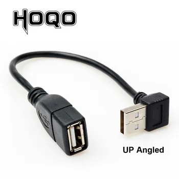 Trumpas 10cm 20cm 90 Laipsnių USB Vyrų ir Moterų ilgiklis AUKŠTYN/Žemyn/kairėn/Dešinėn kampu, USB2.0 Tipas A M/F Pratęsimo Laido Adapteris