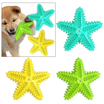 Patvarus Piskliwy Šunį Kramtyti Žaislus Žvaigždės Formos Šuns Žaislai, Agresyviai Chewers Mažų Vidutinių ir Didelių Šunų Dantų Valymo