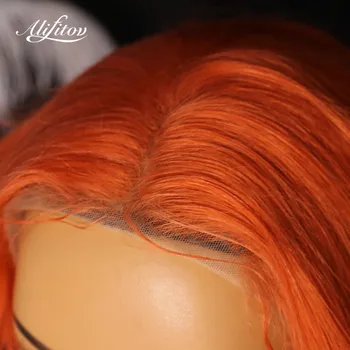 ALIFITOV Apelsinų Kūno Banga Nėriniai Priekiniai Perukai Gamtos Valsčiaus Žmonių Plaukų Perukai Brazilijos Mergelių Plaukų Pre-nupeštos Nėriniai Priekiniai Perukai
