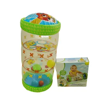 Naujas Lnflatable Žaislas Kūdikiams Ritininiai PVC Kūdikių Fidget Žaislai Nuskaitymo Mokymosi Volelis Su Žvangučiais Bamblys Stovi Ankstyvojo Ugdymo