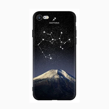 Zodiako ženklas žvaigždyno Žvaigždė Kalnų Atveju iPhone 7 8 Plus X XS Max XR Atveju 5 5s SE 2020 6 6s 11 12 Pro Max 12 Mini