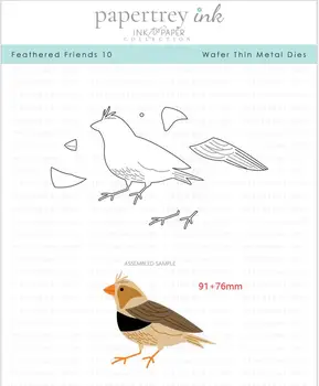 Naujos Metalo pjovimo miršta paukščių supjaustyti mirti pelėsių kortelės užrašų knygelė popieriaus amatų peilis formos ašmenys punch trafaretai