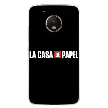Ispanija TV La Casa de papel Silikono Minkštas Telefoną Atveju Motorola Moto G8 G9 G6 G7 G5 E5 E6 Plius Groti Power + Vienas Macro Veiksmų ES