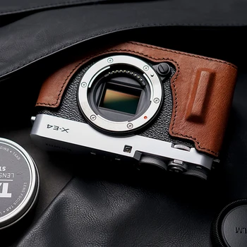 Fuji X-E4 XE4 Kamera Ponas Akmens natūralios Odos Fotoaparato krepšys Rankena Pusė Maišelio Kameros Bodysuit