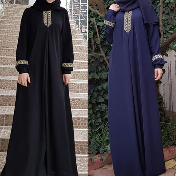 Abaja Musulmonų Mados Indijos Suknelė Moterims Eid Mubarakas Artimųjų Rytų Caftan Ramadam Islamo Drabužių Maxi Femme Turkija Kaftan