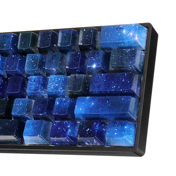 104 Klavišai Mėlyna/Violetinė Žvaigždėtas Dangus Keycap Nustatyti OEM Profilis ABS Dviejų Spalvų Liejimo Keycaps Už 87/104 Raktai Žaidimų Mechaninė Klaviatūra