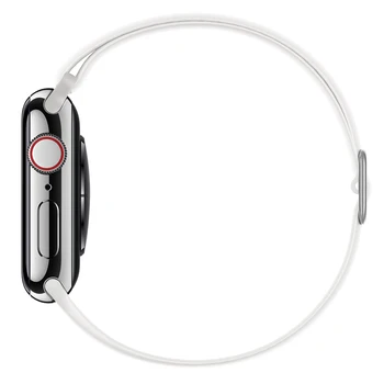 Solo Kilpos diržas, Apple Watch Band 44mm 40mm 38mm 42mm reguliuojamas silikono Elastingas Diržas apyrankę band 