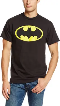 DC Comics Vyrų Betmenas Pagrindinio Logo T Shirt Mens T Marškinėliai Atsitiktinis Medvilnės Kvėpuojantis Juokingi Marškinėliai