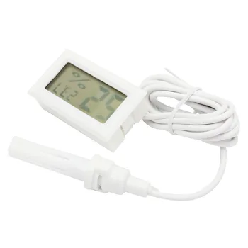 Mini Skaitmeninis Termometras su Drėgmėmačiu Drėgmės LCD Monitorius Zondas Kiaušinių Inkubatorius