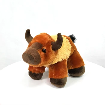 25cm Super Minkštas Gyvūnų Buffalo Pliušiniai Žaislai Alsuoja Karvė Pliušinis Lėlės kaip Pagalvę Vaikų Gimtadienio Dovana, Namų Puošybai
