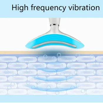 Raukšlių Kaklo Pašalinti Dvigubo Smakro Prietaiso LED Fotonų Šildymo Terapija Priežiūros Priemonė Vibracijos Odos Kėlimo Sugriežtinti Šildymo Massager