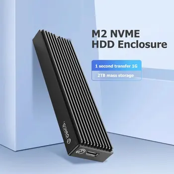 M2PV-C3 Tipo C 2 M. NVME Kietojo Disko Gaubto Langelį USB3.1 10Gbps Išorės 2230/2242/2260/2280 SSD Atveju