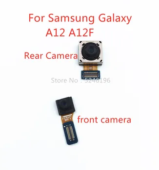 1pcs Atgal, didelis Pagrindinis Galinio vaizdo Kamera priekinė kamera Modulis Flex Kabelis Samsung Galaxy A12 A12F Atgal Pagrindinė Flex Kabelis Pakeisti Dalį