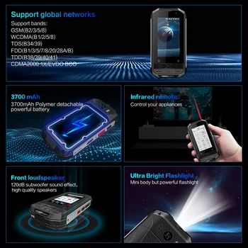 DIT Rinkinys UŽKARIAVIMO F2 Prabanga Mini IP68 Patikima Išmaniojo Mobiliojo Telefono NFC Pasaulio Versija Mažai F2 