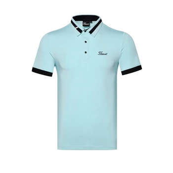 2021 naujas vasaros golfo drabužiai, vyriški trumpomis rankovėmis marškinėliai kieto spalvų prarasti korėjos sugeria drėgmę ir prakaitą wicking quick dry