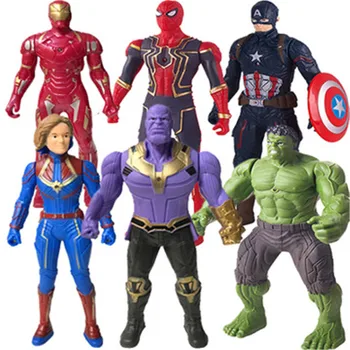 Stebuklas Žaislai Ultimate SpiderMan Hulk Kapitonas Amerika, Geležinis Žmogus PVC Veiksmų Skaičius, Kolekcines, Modelis Žaislas Vaikams, Vaikų Žaislai