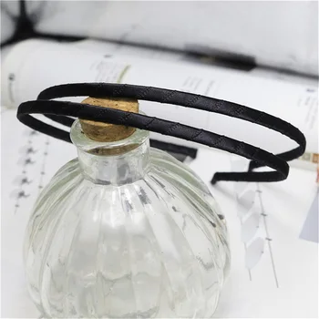 1pcs DIY New Basic Simple Black Cloth Wrapped Hairband Meticulous Workmanship Headband Daily Hair Accessories For Women Men Both