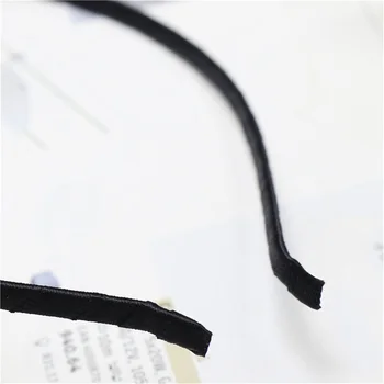 1pcs DIY New Basic Simple Black Cloth Wrapped Hairband Meticulous Workmanship Headband Daily Hair Accessories For Women Men Both