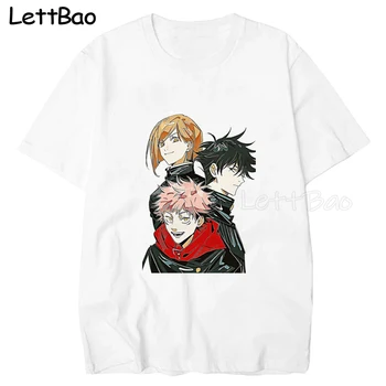 Džiudžiutsu Kaisen Anime Graphic T Shirts Japonų Stiliaus Porą Drabužių, Negabaritinių Marškinėlius Punk Streetwear Harajuku Paauglių Manga Viršūnės