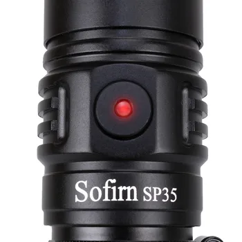 Naujas 5000K Sofirn SP35 21700 SST40 LED Žibintuvėlis 2A USB C Įkrovimo 2200lm Fakelas Galingas EDC Taktinis Šviesos Medžioklės Žibintų