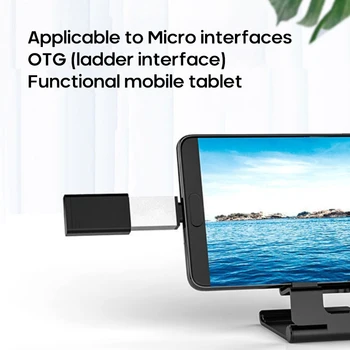 OTG Adapteris Micro B USB 3.0 Konverteris Adapteris Prijungti išmanųjį Telefoną, Planšetinį kompiuterį, kad U Diską, Pelę, Klaviatūrą, Mobilųjį Telefoną, Adapteriai