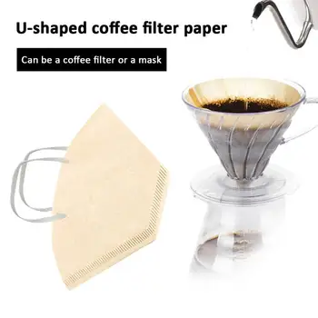 40pcs / box vertus užvirinti kavos filtro popieriaus lašinamas kavos filtro popieriaus žurnalas vertus lašas kavos, alaus, kavos popieriaus šalinimo priemonė virtuvė