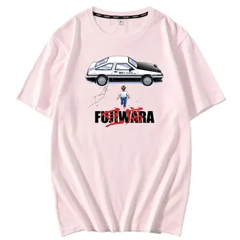 Naujų Toyota AE86 Trumpas Rankovės Nissan R32 T-shirt MAZDA RX-7 FC3S Vyrai Moterys Hipster Anime Marškinėlius Pradinė D Atsitiktinis Crewneck Marškinėliai