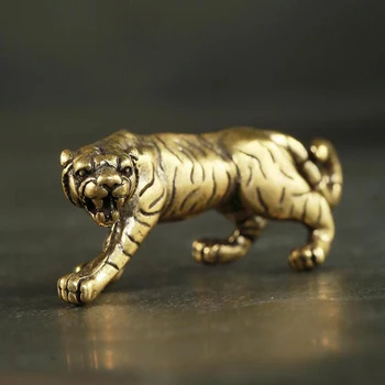 3D Tigras Liejimo Gyvūnų Mini Statula Home Office 